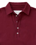 Made in Canada Sunday Polo Long Sleeve Dress Burgundy - Province of Canada