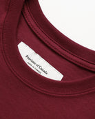 Made in Canada 100% Organic Cotton Long Sleeve Crop Top Burgundy - Province of Canada