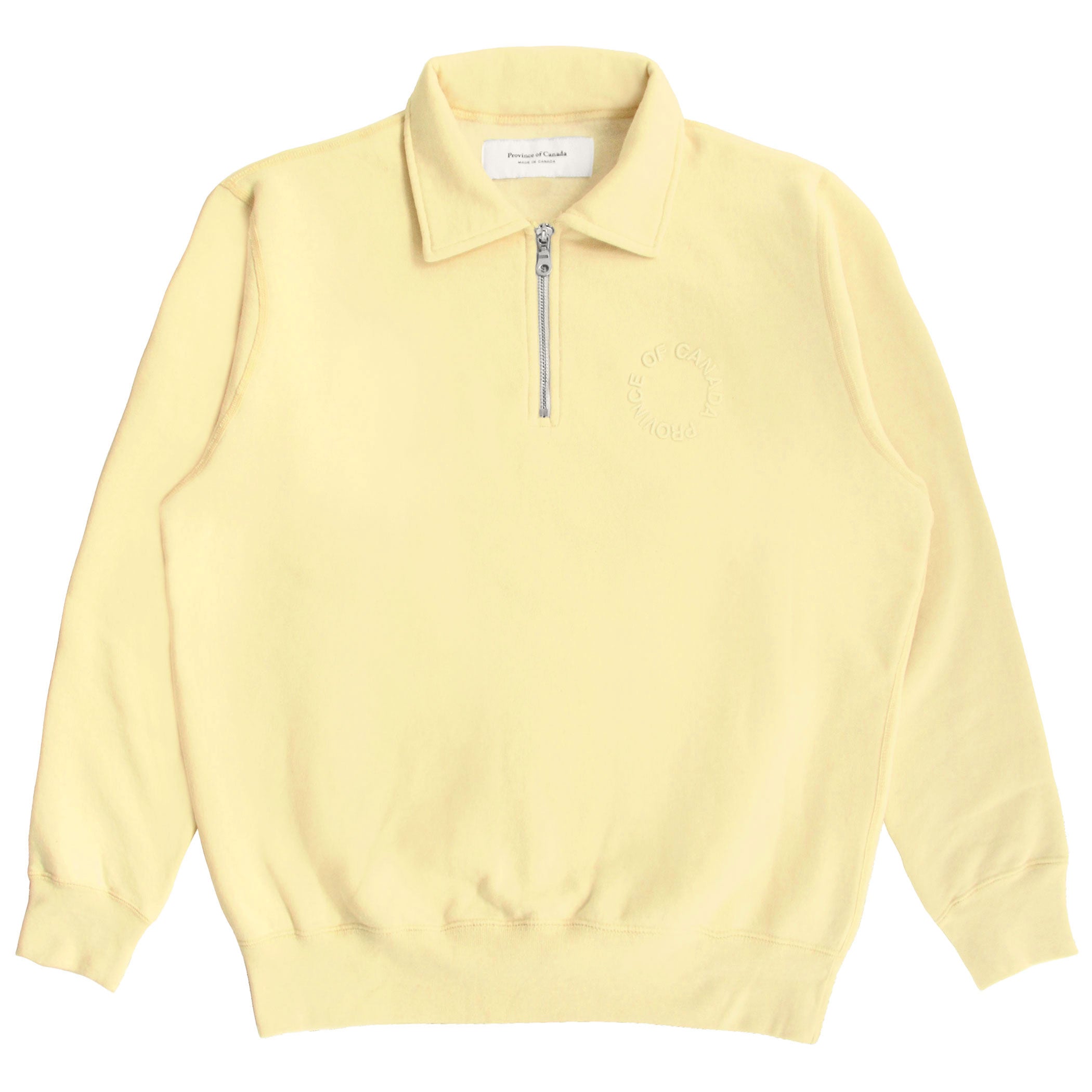 Made in Canada Half Zip Fleece Sweatshirt Butter - Unisex - Province of Canada