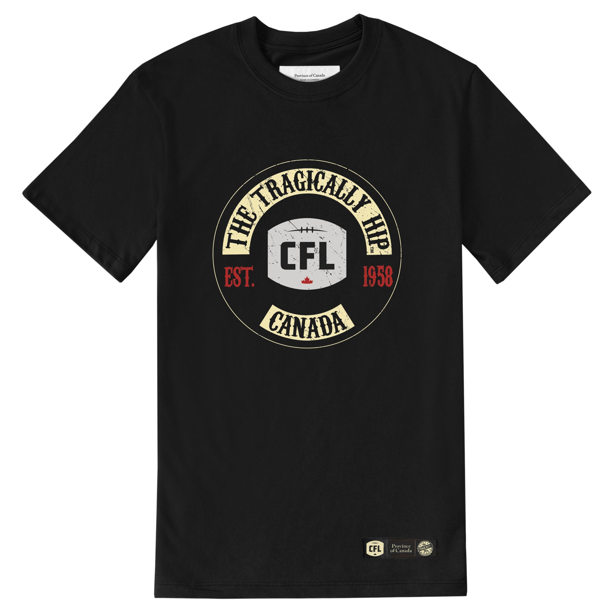 Made in Canada CFL x The Tragically Hip Tee - Unisex - Province of Canada