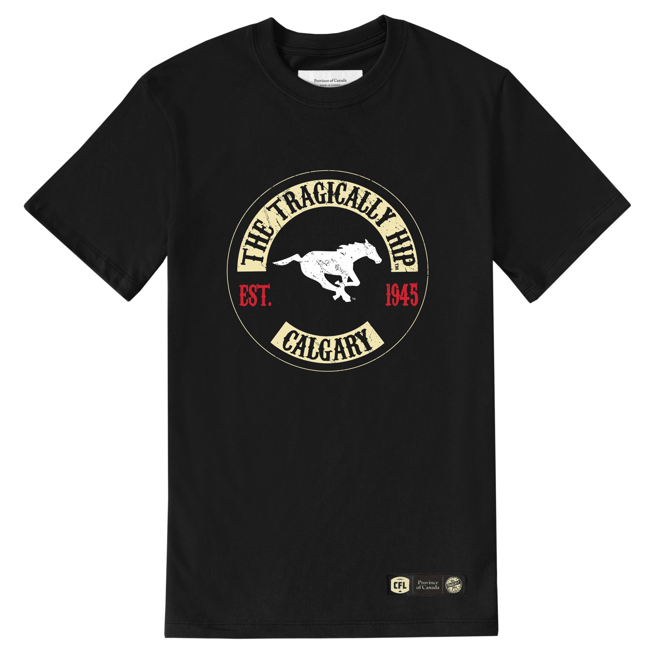 Made in Canada Calgary Stampeders CFL x The Tragically Hip Tee - Unisex - Province of Canada
