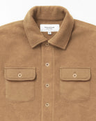 Reverse Fleece Overshirt Camel - Unisex - Made in Canada - Province of Canada