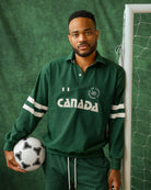 Made in Canada 100% Cotton Canada Button Pullover Forest - Unisex - Province of Canada