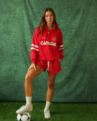 Made in Canada 100% Cotton Canada Button Pullover Red - Unisex - Province of Canada