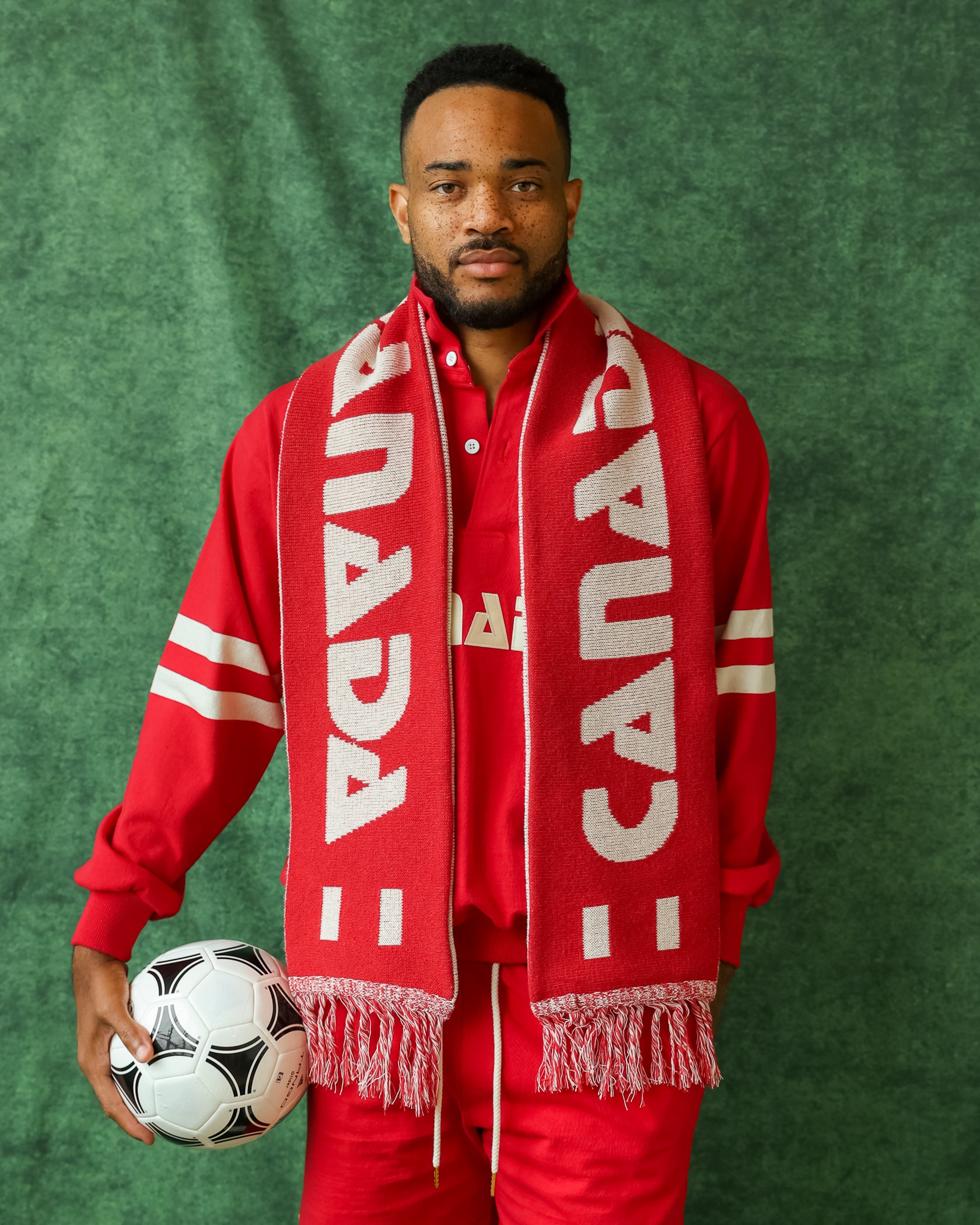 Made in Canada 100% Cotton Canada Soccer Knit Scarf - Unisex - Province of Canada