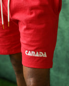 Made in Canada 100% Cotton Canada Shorts Red - Unisex - Province of Canada 