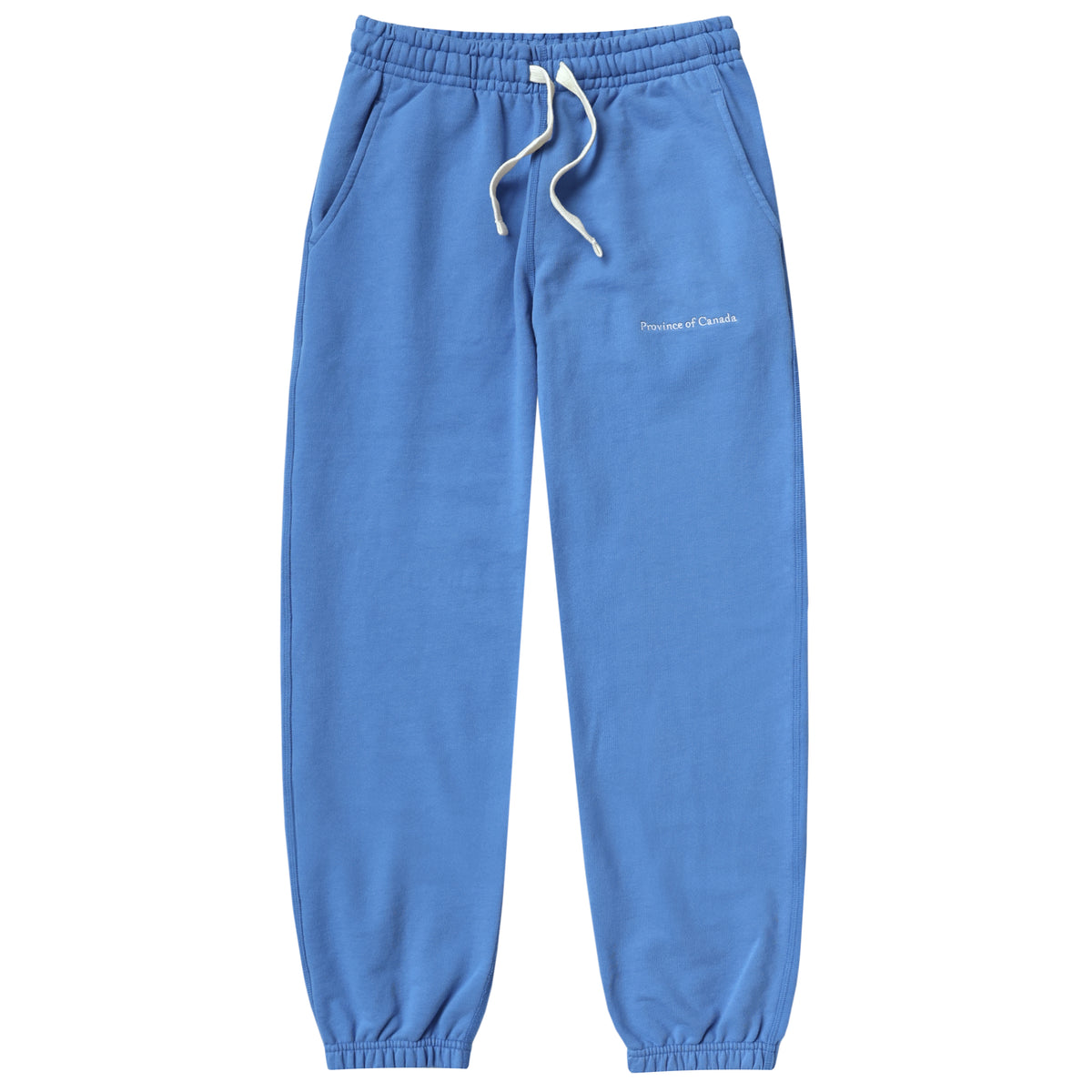 Made in Canada 100% Cotton French Terry Relaxed Sweatpants Cerulean Blue - Unisex - Province of Canada