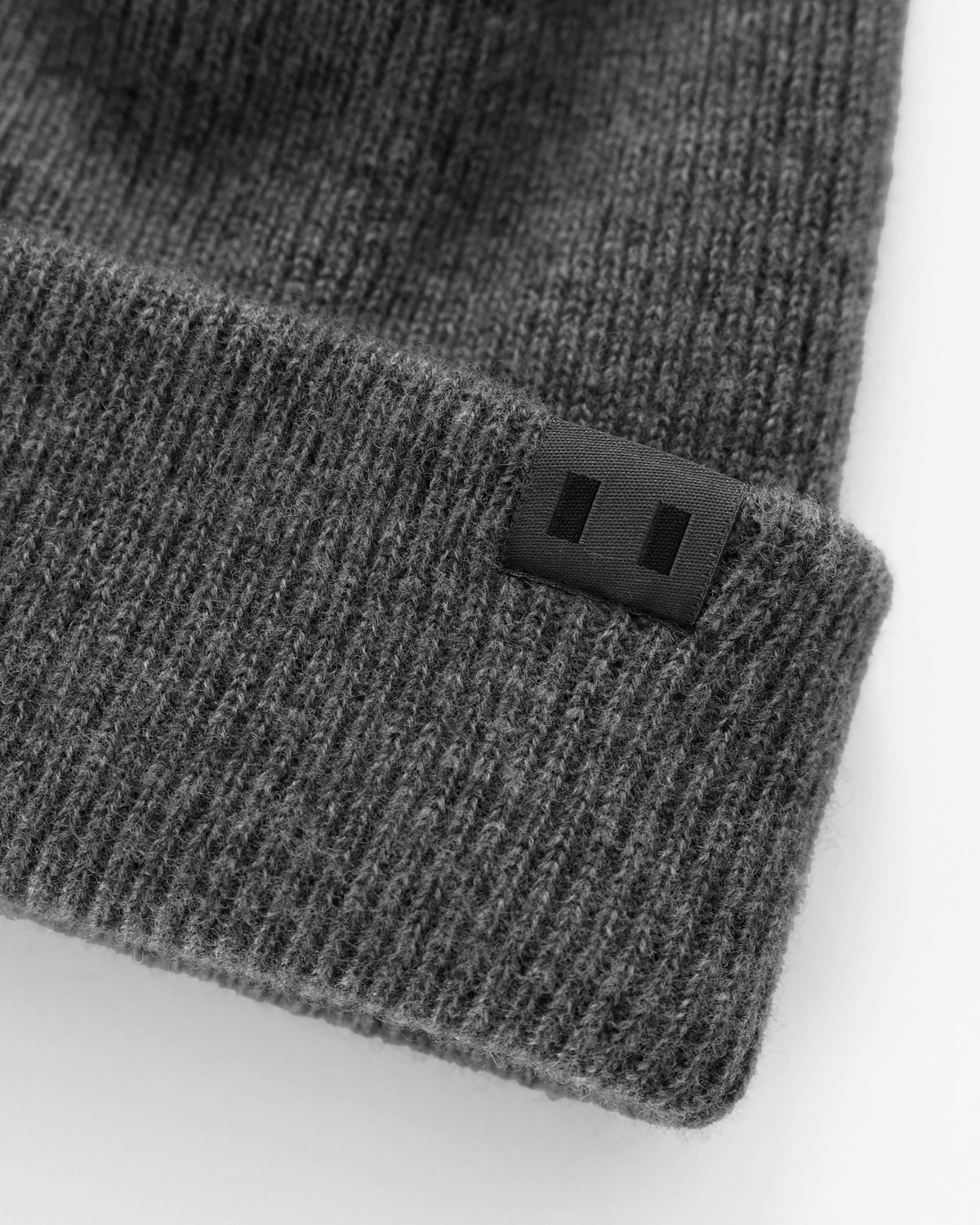 Made in Canada - Cashmere Wool Rib Toque Charcoal - Province of Canada