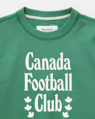 Made in Canada 100% Organic Cotton Canada Football Club Sweatshirt Green - Unisex - Province of Canada