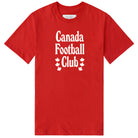 Made in Canada 100% Organic Cotton Canada Football Club Tee Red - Unisex - Province of Canada