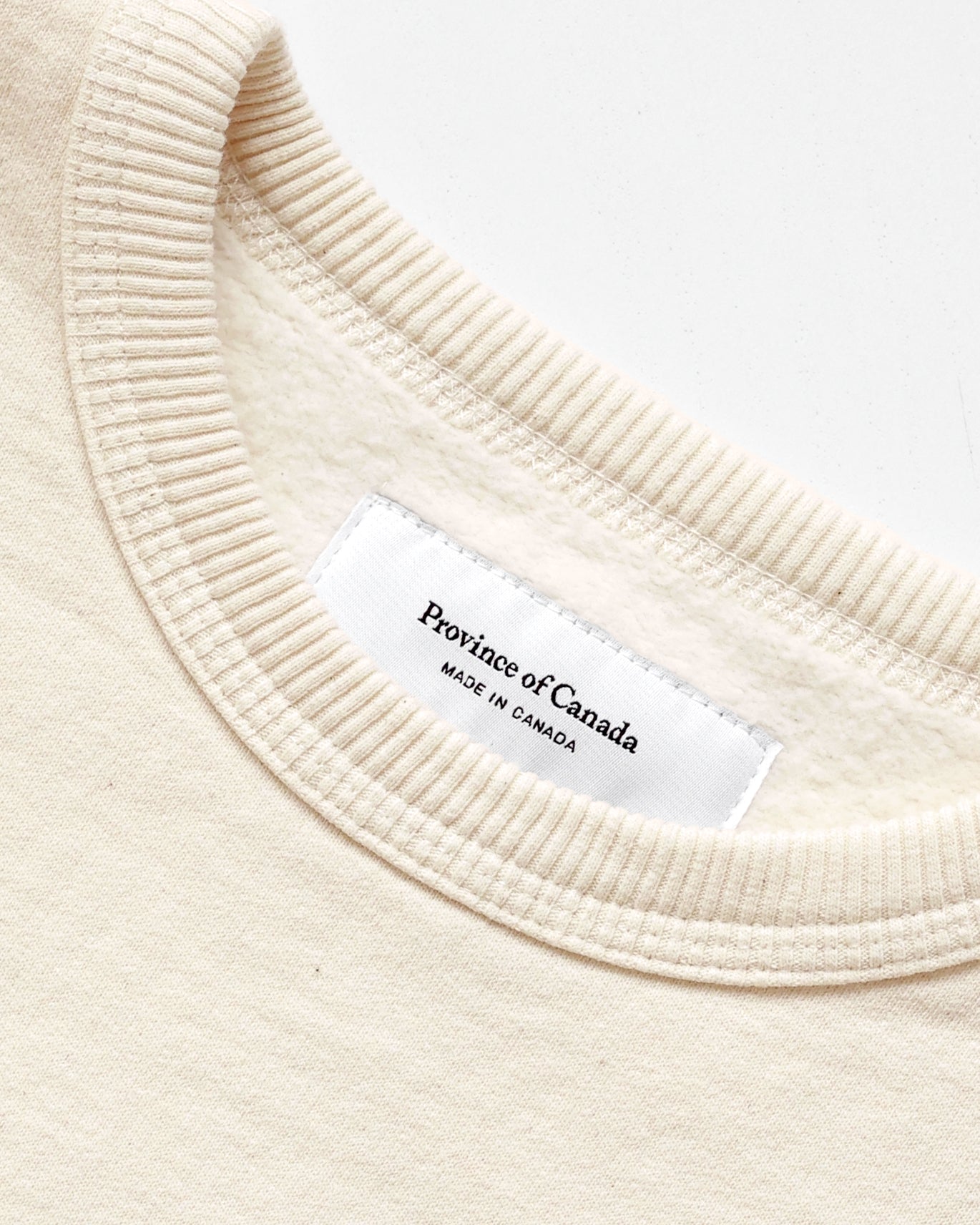 Made in Canada Fleece Cool Canadian Sweatshirt Cream - Unisex - Province of Canada 