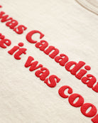 Made in Canada Fleece Cool Canadian Sweatshirt Cream - Unisex - Province of Canada 
