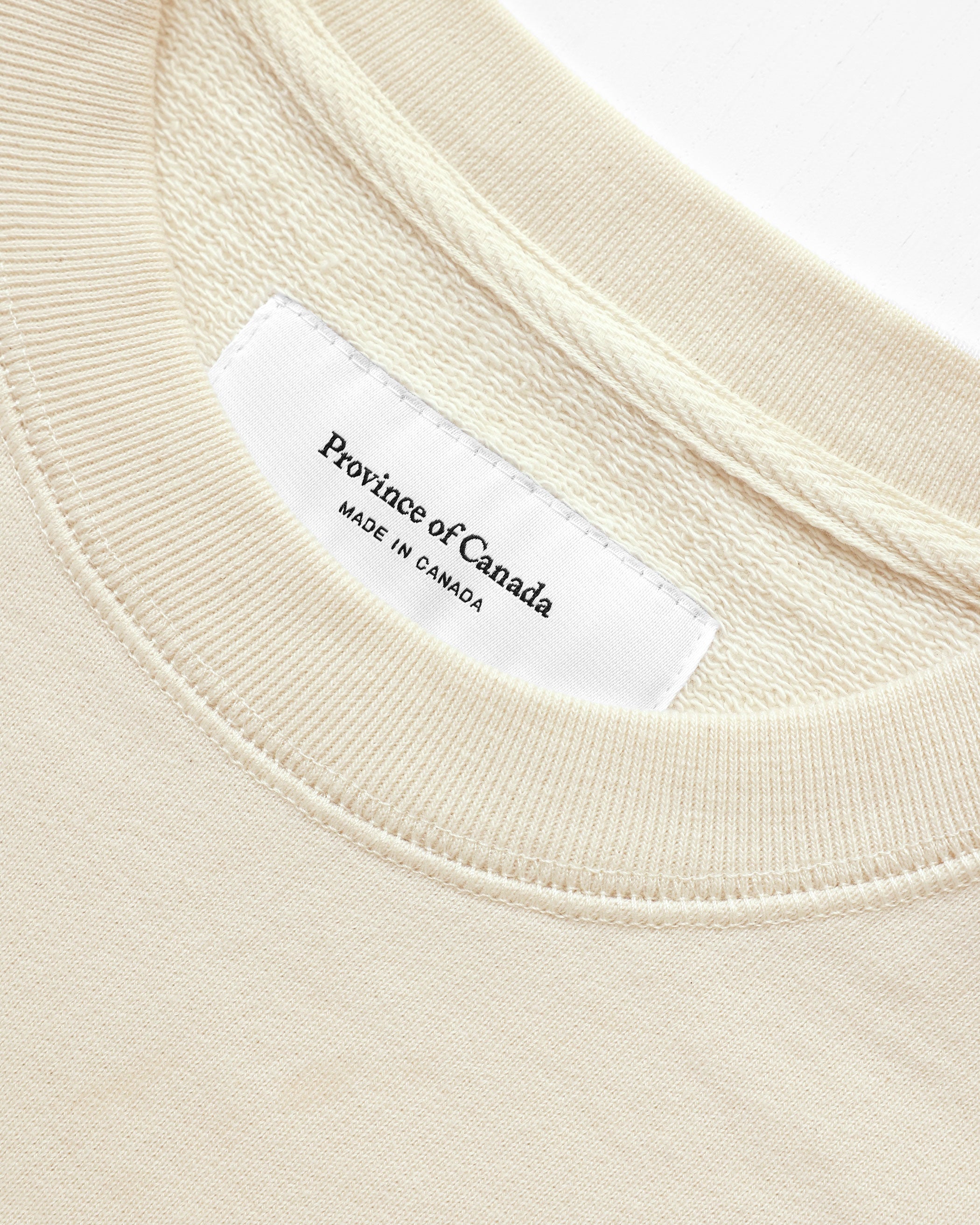 Made in Canada 100% Organic Cotton Football Retro Sweatshirt Natural - Unisex - Province of Canada