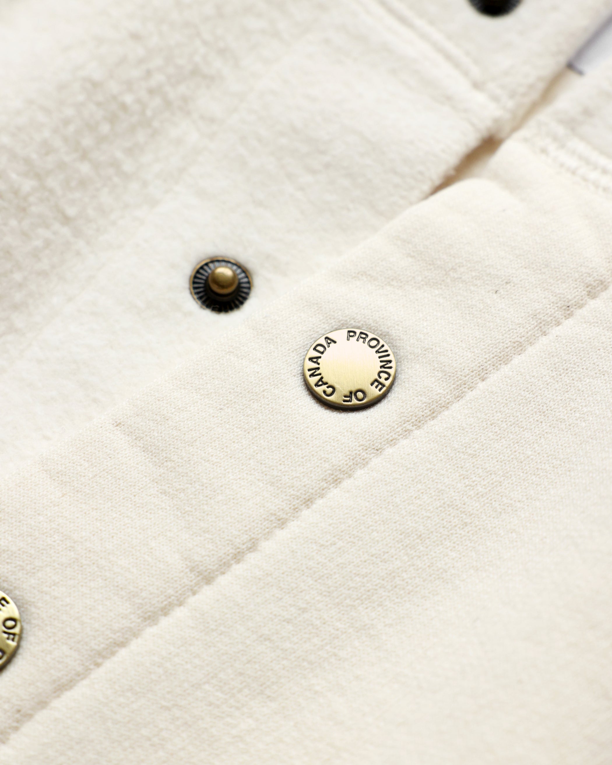 Made in Canada Reverse Fleece Pullover Cream - Unisex - Province of Canada 