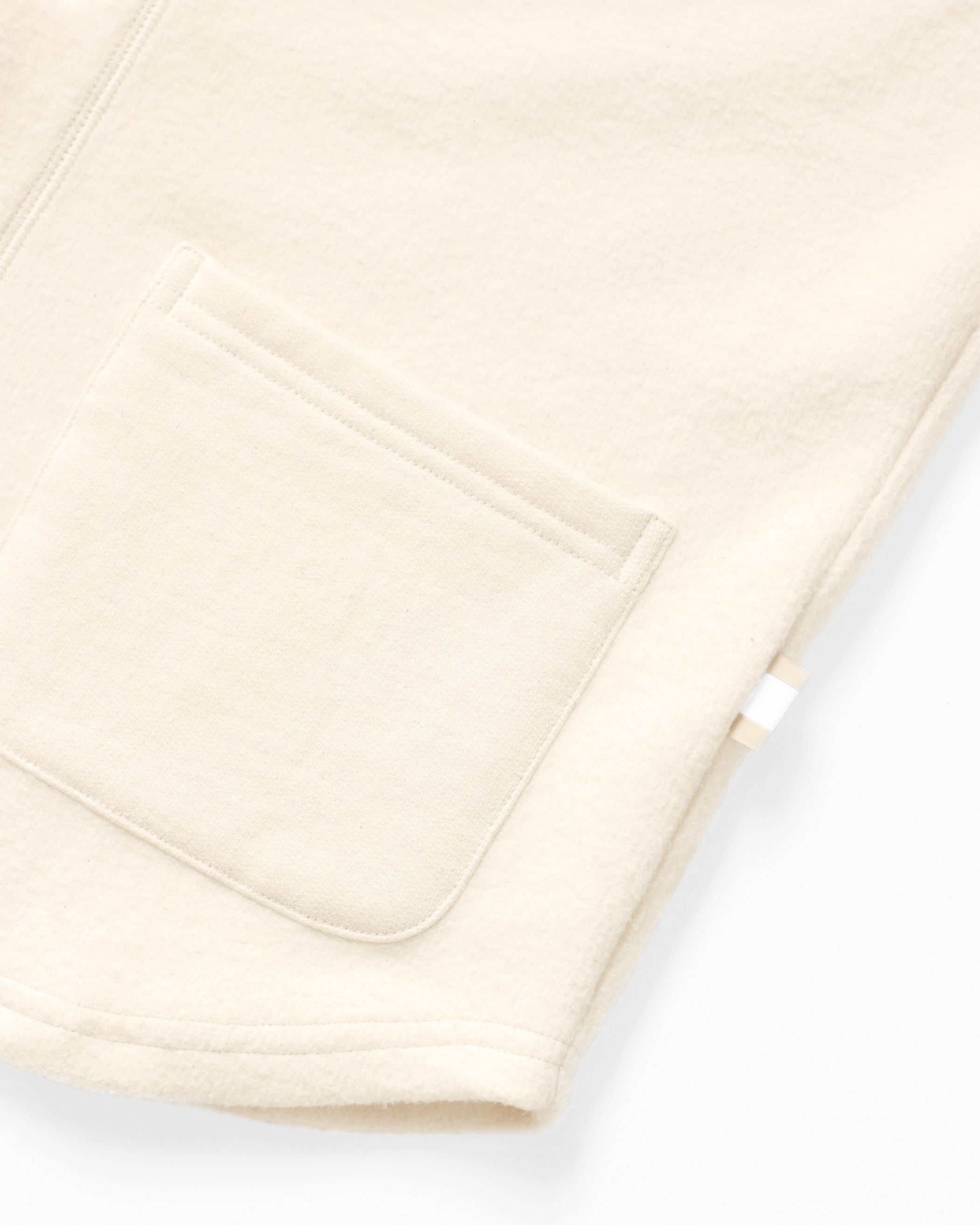 Made in Canada 100% Cotton Reverse Fleece Overshirt Light-Jacket Cream - Unisex - Province of Canada