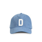 Made in Canada 100% Cotton Kids Letter D Baseball Hat Light Blue Denim - Province of Canada