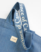 100% Cotton Made in Canada Large Wordmark Tote Bag Denim - Province of Canada