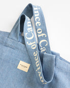 100% Cotton Made in Canada Large Wordmark Tote Bag Denim - Province of Canada