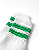 Made in Canada Cotton Stripe Crew Sock Green - Province of Canada 