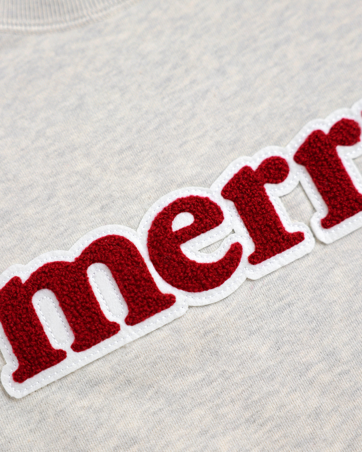 Made in Canada Fleece Christmas Merry Sweatshirt Eggshell - Unisex - Province of Canada
