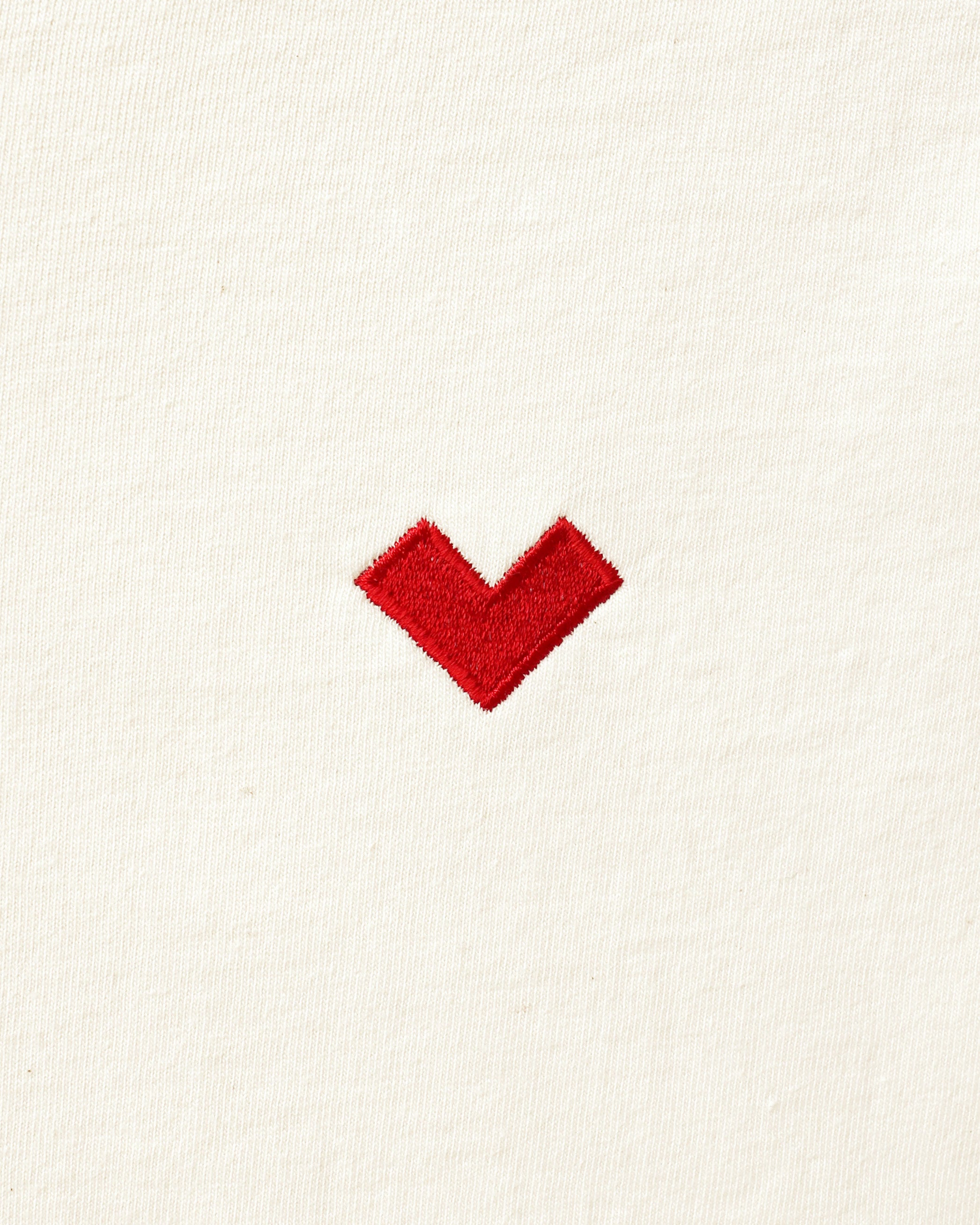 Made in Canada Organic Cotton Heart Tee Natural - Unisex - Province of Canada