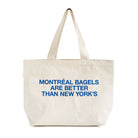 Made in Canada 100% Cotton Montreal Bagels Tote Bag Natural - Province of Canada