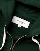 Made in Canada 100% Cotton French Terry Zip Hoodie Forest Green - Unisex - Province of Canada 