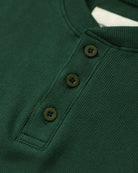Made in Canada - Almost Pyjama Rib Henley Forest - Unisex - Province of Canada
