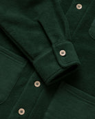 Made in Canada 100% Cotton Reverse Fleece Overshirt Light-Jacket Forest - Unisex - Province of Canada
