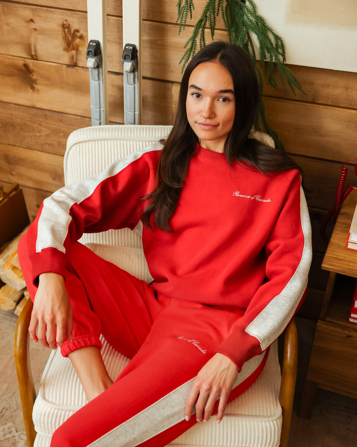 Made in Canada - Club Fleece Sweatshirt Red - Unisex - Province of Canada 