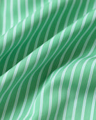 Made in Canada 100% Cotton Pyjama Shirt Green Stripe - Unisex - Province of Canada