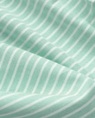 Made in Canada 100% Cotton Oxford Wide Stripe Short Green - Womens - Province of Canada 