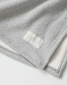 Made in Canada Sweater Cotton Fleece Queen Double Blanket Throw Heather Grey - Province of Canada