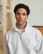 Made in Canada Half Zip Fleece Sweatshirt Cloud - Unisex - Province of Canada