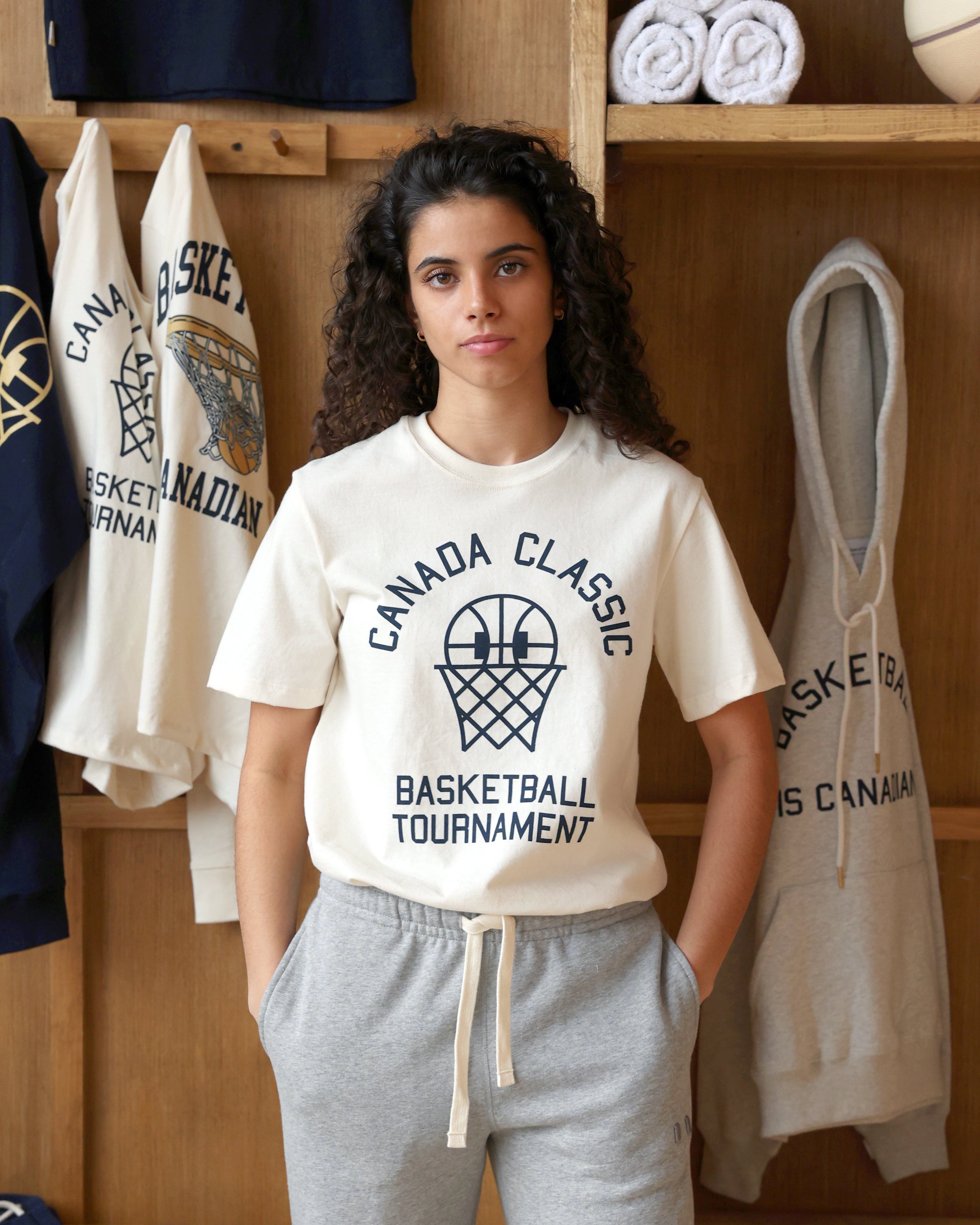Made in Canada Basketball Tournament Tee Natural - Unisex - Province of Canada