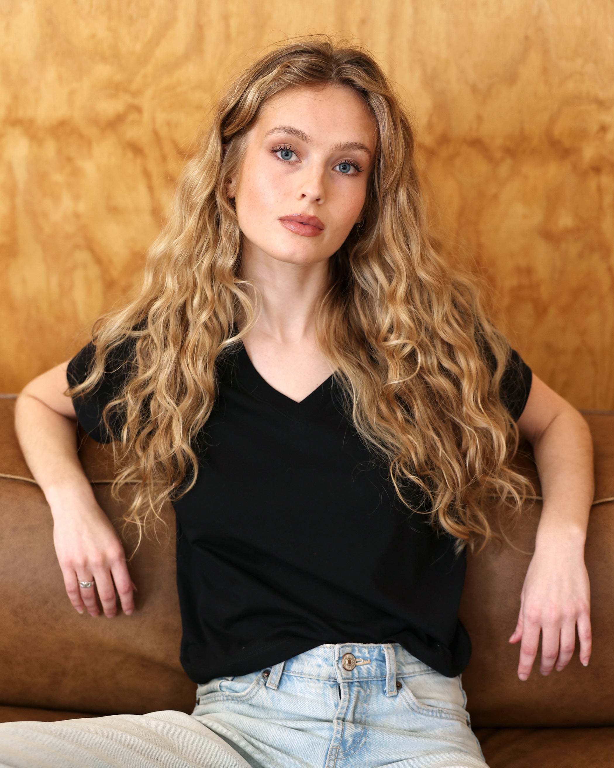 Made in Canada Friday V-Neck Tee Black 100% Organic Cotton - Province of Canada