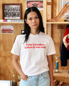 Made in Canada 100% Cotton Cool Canadian Tee White Natural - Province of Canada