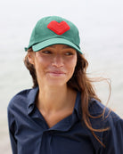 Made in Canada 100% Cotton Heart Baseball Hat Forest Green - Province of Canada