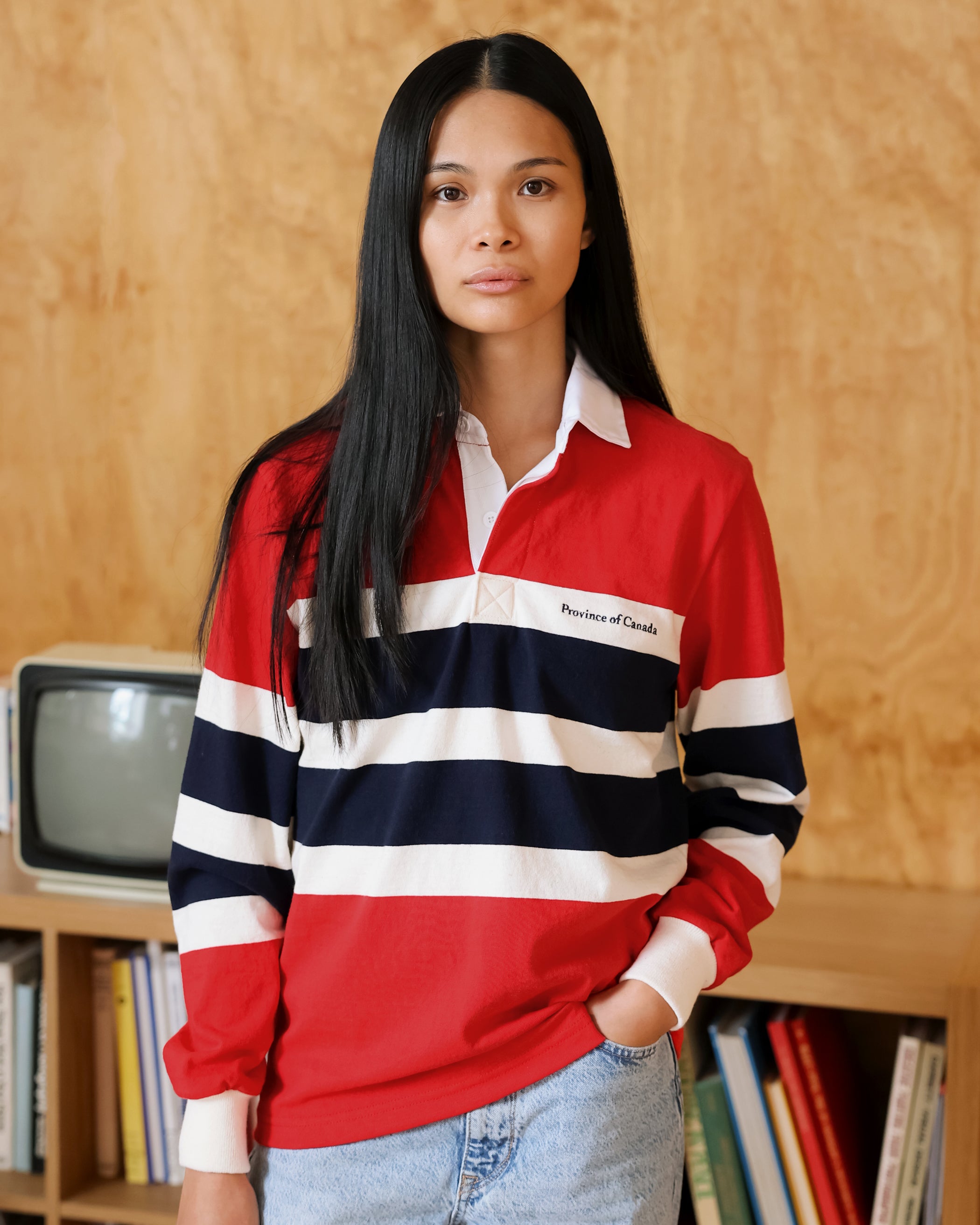 Made in Canada 100% Cotton Maurice Rugby Shirt - Unisex - Province of Canada 