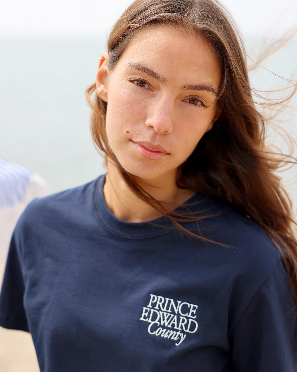 Made in Canada 100% Organic Cotton Prince Edward County Tee Navy - Unisex - Province of Canada 