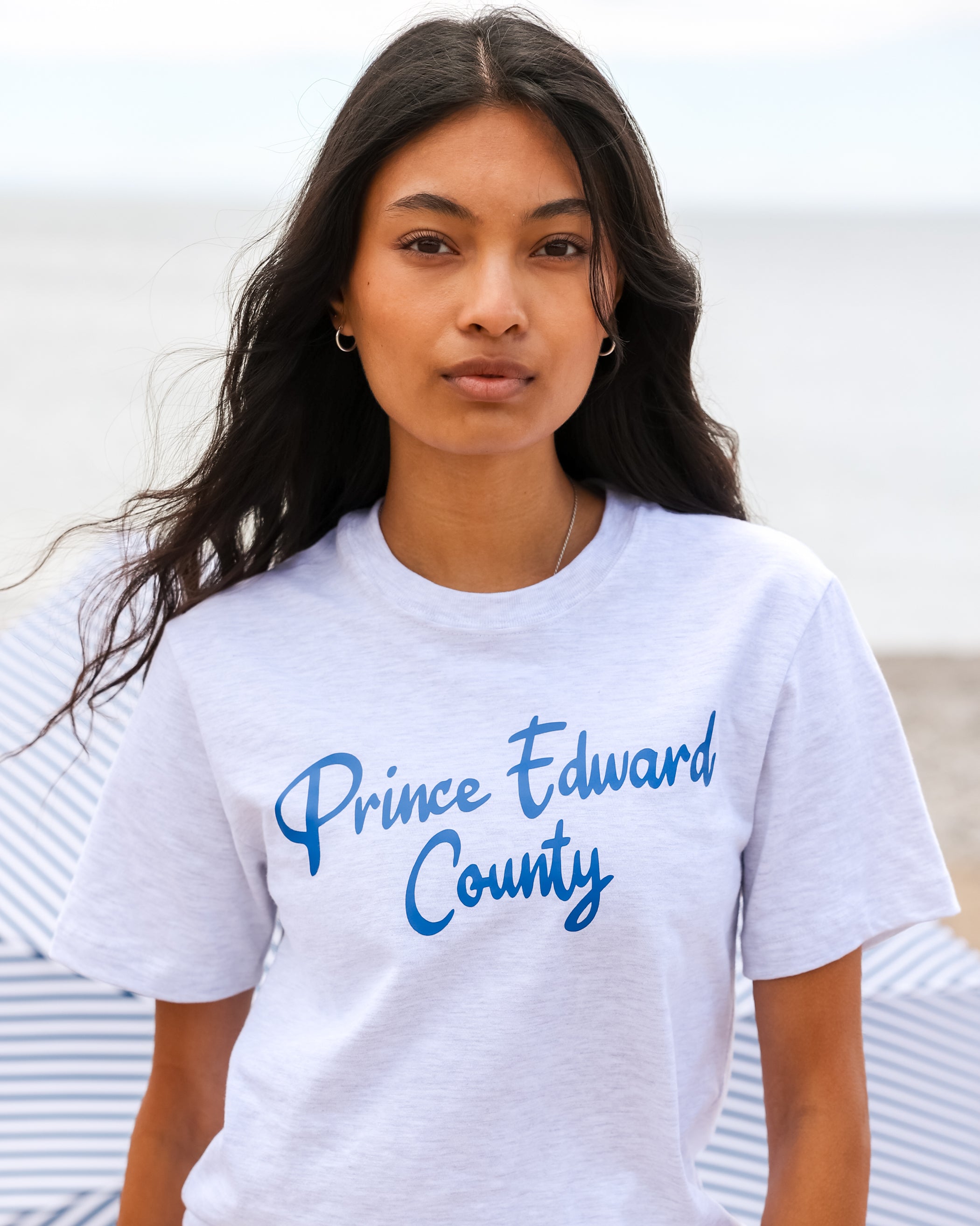Made in Canada 100% Organic Cotton Prince Edward County Tee Cloud - Unisex - Province of Canada