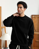 Made in Canada Flag Fleece Sweatshirt Black - Unisex - Province of Canada