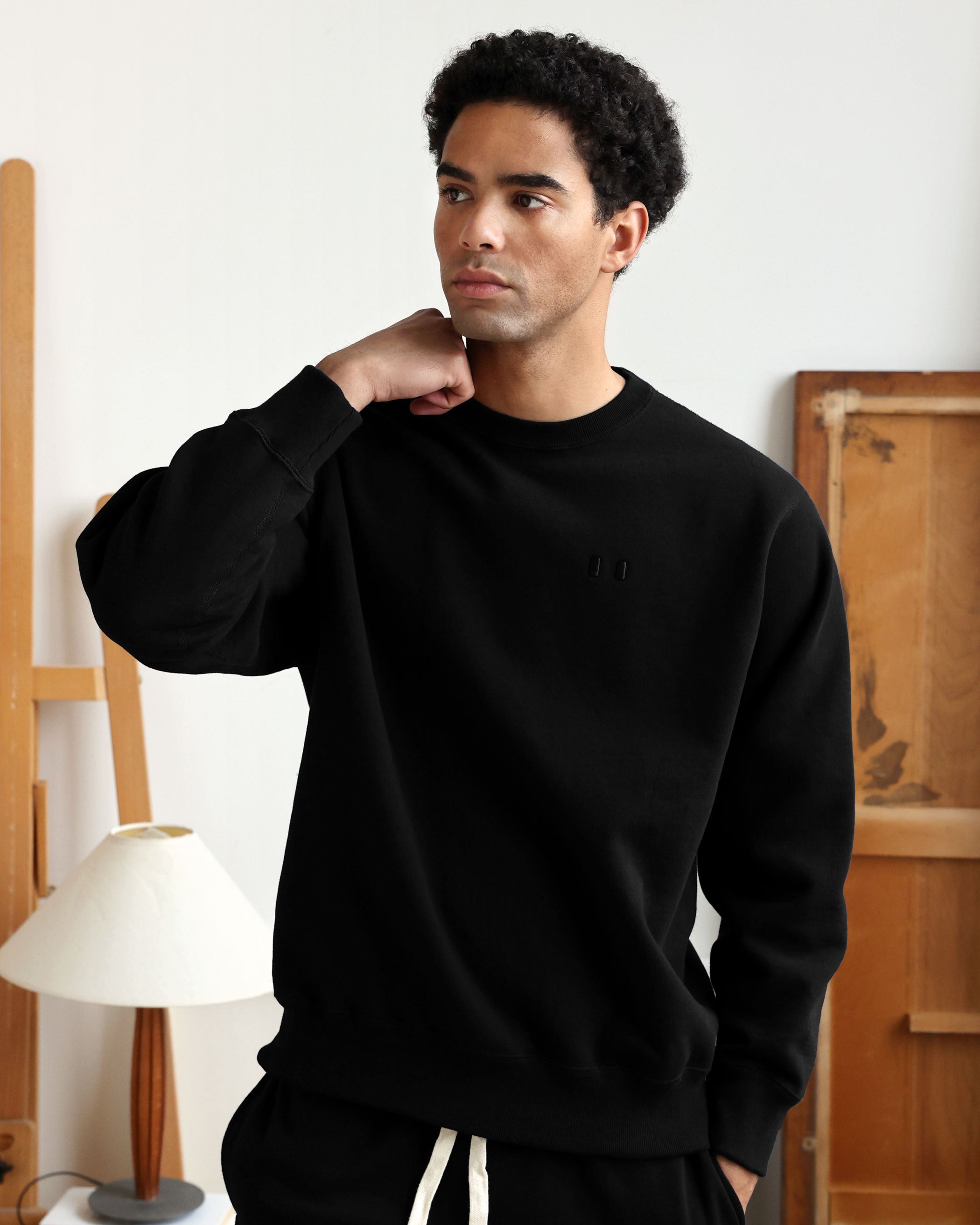 Made in Canada Flag Fleece Sweatshirt Black - Unisex - Province of Canada