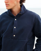 Made in Canada 100% Cotton Reverse Fleece Pullover Navy - Unisex - Province of Canada