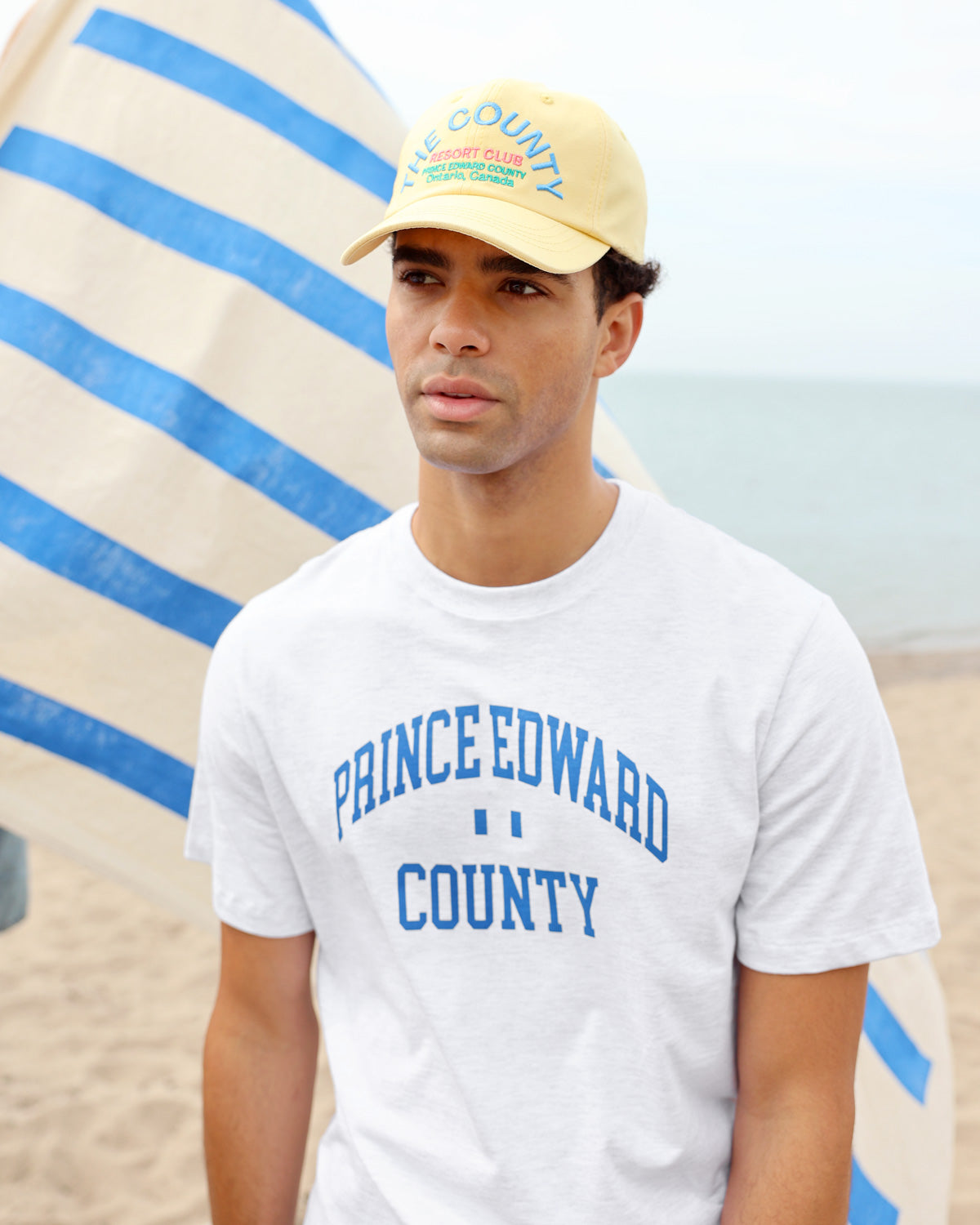 Made in Canada 100% Organic Cotton Prince Edward County Tee Cloud - Unisex - Province of Canada