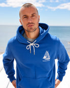 Made in Canada Sailboat Fleece Hoodie Blue - Unisex - Province of Canada
