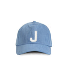 Made in Canada 100% Cotton Kids Letter J Baseball Hat Light Blue Denim - Province of Canada