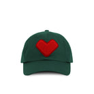 Made in Canada 100% Cotton Kids Heart Baseball Hat Forest Green - Province of Canada