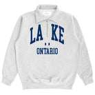 Made in Canada Lake Ontario Half Zip Fleece Sweatshirt Sweater Cloud - Unisex