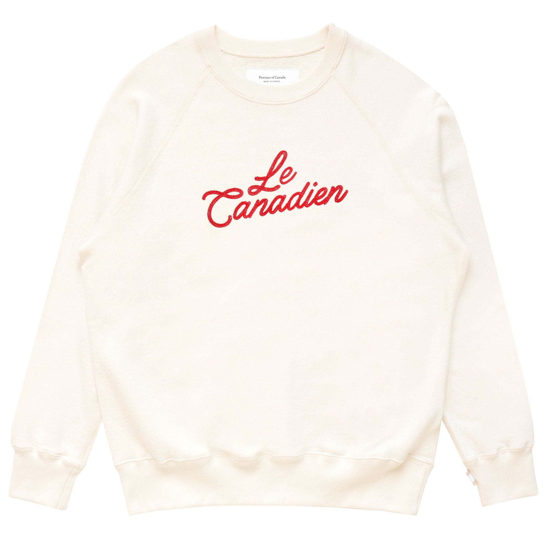 Made in Canada 100% Cotton Le Canadien Sweatshirt Natural - Mens - Province of Canada